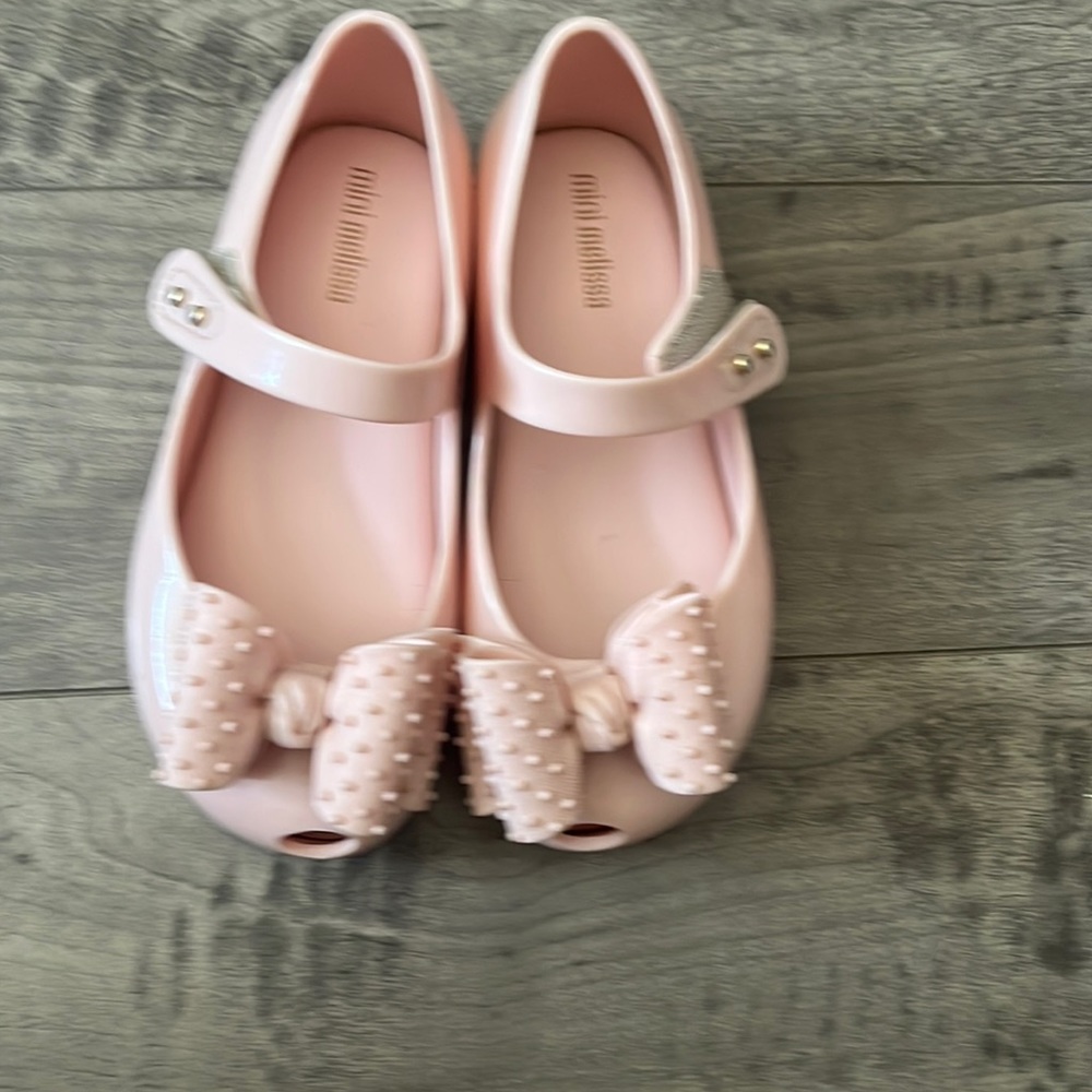 Pink mini Melissa Mary Jane flats